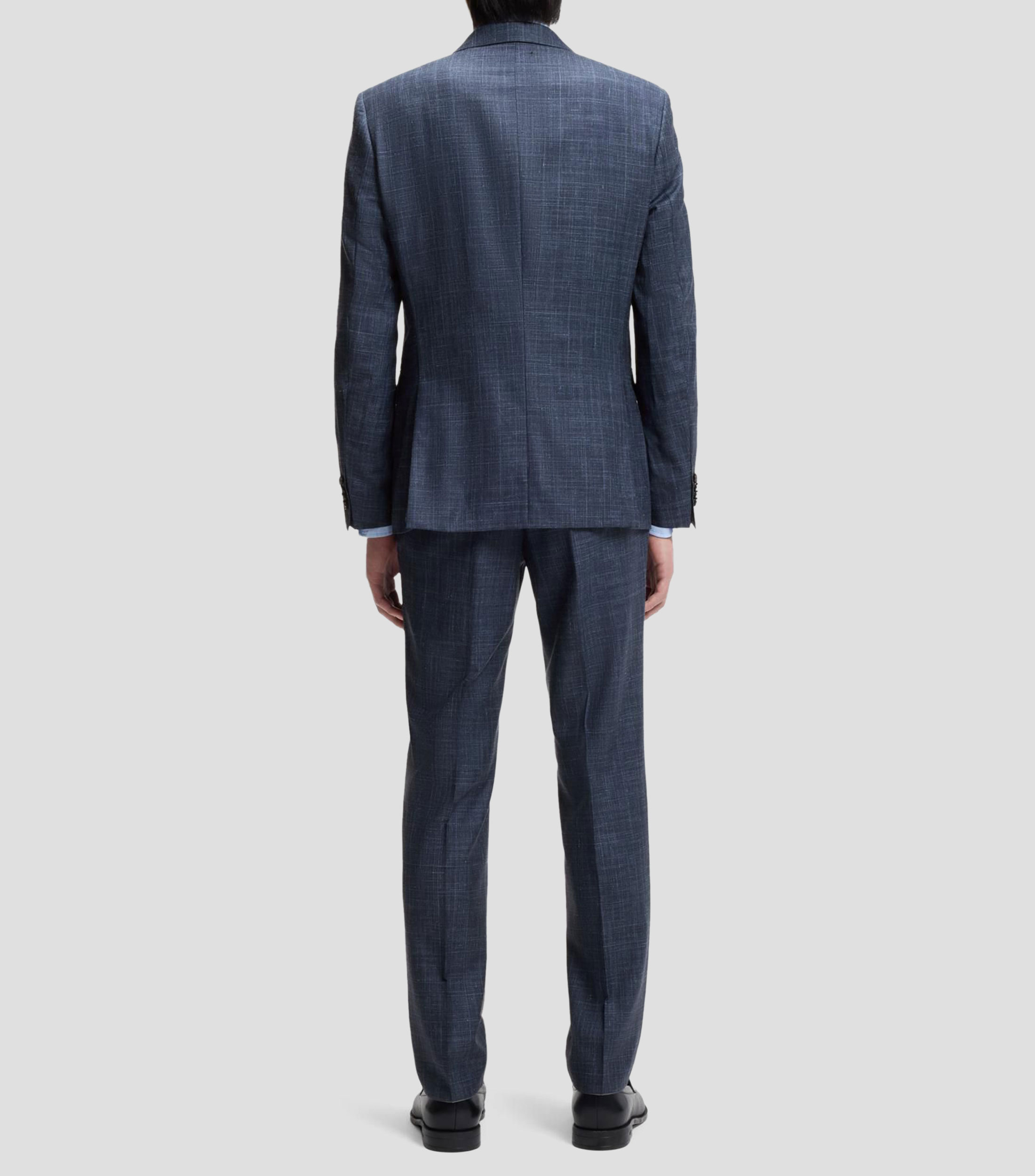 Traje slim fit de dos piezas en mezcla de lana Hombre